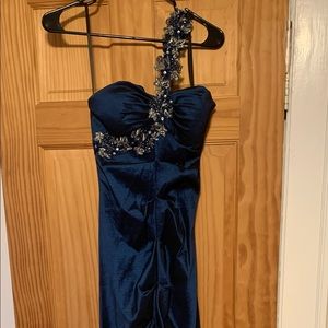 Navy, Mermaid Prom dress
